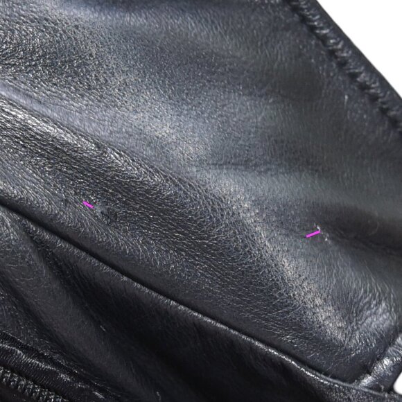 Vintage 90s Y2K Worthington Leather Button Down Black Leather Jacket Size XL - Picture 11 of 11